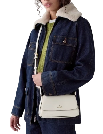 Kate Spade New York Sutton Mini Flap Crossbody Cashew Milk