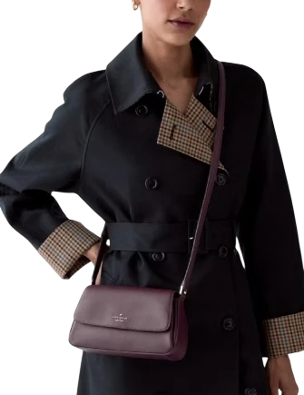 Kate Spade New York Sutton Mini Flap Crossbody Deep Cherry