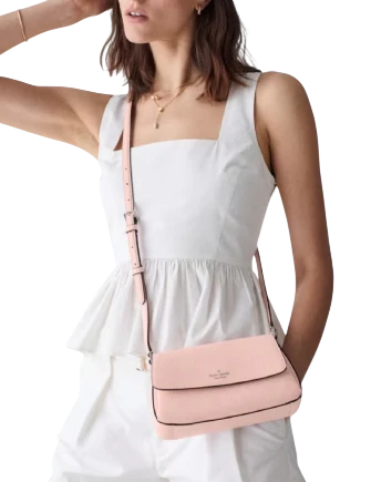 Kate Spade New York Sutton Mini Flap Crossbody Rose Smoke