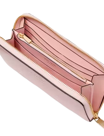 Kate Spade New York Taylor Zip Around Continental Wallet Chalk Pink