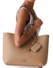 Kate Spade New York Tessa Tote Bag With Charm Light Fawn