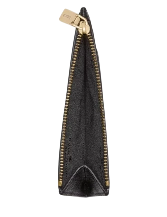 Kate Spade New York Textured Patent Large Slim Card Holder Black