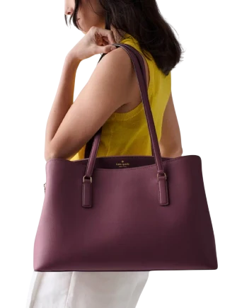 Kate Spade New York Thompson Street Commuter Tote Bag Deep Cherry