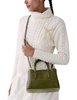 Kate Spade New York Thompson Street Croc Embossed Small Satchel Bag Enchanted Green