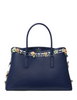 Kate Spade New York Thompson Street Floral Satchel Bag Parisian Navy