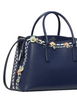 Kate Spade New York Thompson Street Floral Satchel Bag Parisian Navy