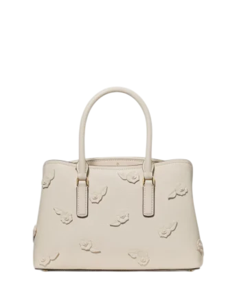 Kate Spade New York Thompson Street Floral Small Satchel Bag Cashew Milk
