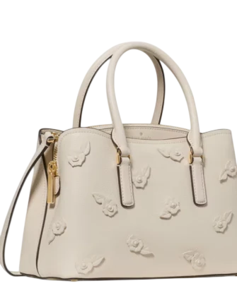 Kate Spade New York Thompson Street Floral Small Satchel Bag Cashew Milk