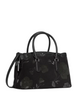 Kate Spade New York Thompson Street Floral Suede Small Satchel Bag Black