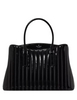 Kate Spade New York Thompson Street Shiny Quilted Satchel Bag Black