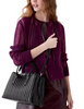 Kate Spade New York Thompson Street Shiny Quilted Satchel Bag Black