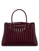 Kate Spade New York Thompson Street Shiny Quilted Satchel Bag Grenache