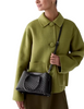Kate Spade New York Thompson Street Shiny Quilted Small Satchel Bag Black