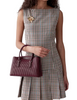 Kate Spade New York Thompson Street Shiny Quilted Small Satchel Bag Grenache