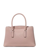 Kate Spade New York Thompson Street Shiny Quilted Small Satchel Bag Rose Smoke