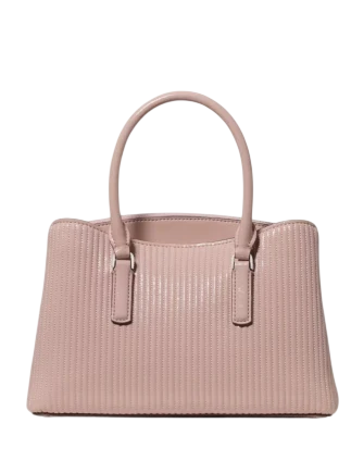 Kate Spade New York Thompson Street Shiny Quilted Small Satchel Bag Rose Smoke
