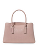 Kate Spade New York Thompson Street Shiny Quilted Small Satchel Bag Rose Smoke