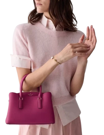 Kate Spade New York Thompson Street Small Satchel Bag Dark Raspberry