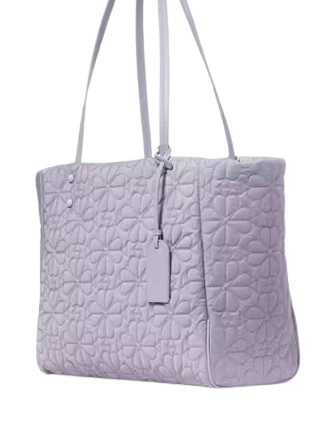 Kate Spade New York Tilly Quilted Medium Tote Bag Frozen Lilac