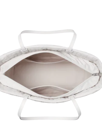 Kate Spade New York Tilly Quilted Medium Tote Bag White Dove