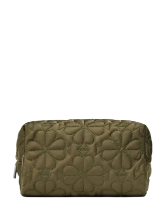 Kate Spade New York Tilly Quilted Small Cosmetic Oolong Green