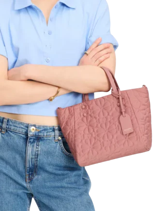Kate Spade New York Tilly Quilted Small Tote Bag Cosmetic Pink