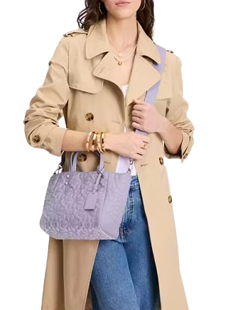 Kate Spade New York Tilly Quilted Small Tote Bag Frozen Lilac