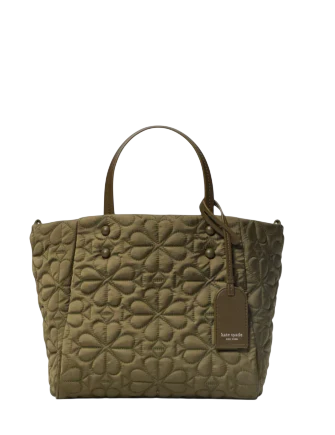 Kate Spade New York Tilly Quilted Small Tote Bag Oolong Green 