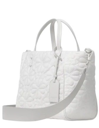 Kate Spade New York Tilly Quilted Small Tote Bag White Dove