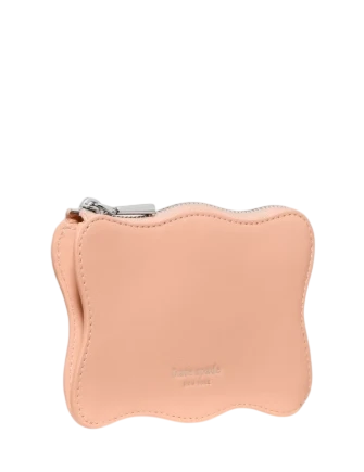 Kate Spade New York Wavy Mini Zip Card Case Light Cantaloupe