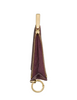 Kate Spade New York Woven Suede Key Ring Card Holder Deep Cherry
