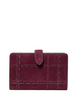 Kate Spade New York Woven Suede Medium Compact Wallet Deep Nova