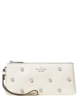 Kate Spade New York Wren Studded Wristlet Meringue