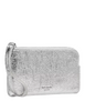Kate Spade New York Zippy Crinkle Metallic Wristlet Silver