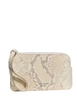 Kate Spade New York Zippy Snake Embossed Wristlet  Neutral 