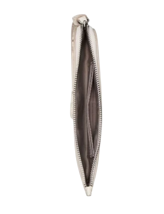 Kate Spade New York Zippy Snake Embossed Wristlet  Neutral 