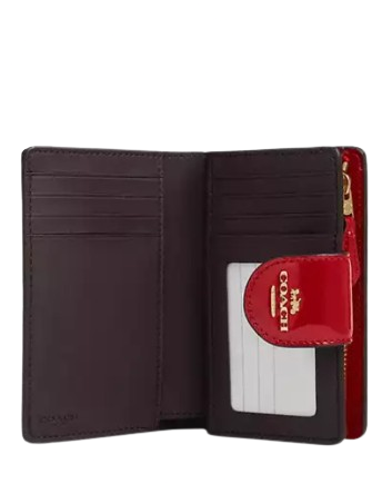Coach Medium Corner Zip Wallet In Signature Leather