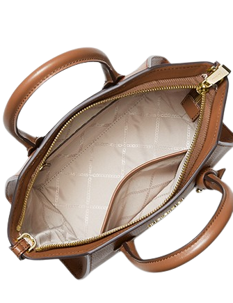 Michael Michael Kors Avril Small Leather Top Zip Satchel | Brixton Michael Michael Kors Avril Small Leather Top Zip Satchel | Brixton