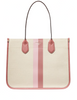 Michael Michael Kors Heidi Large Stripe Canvas Tote Bag