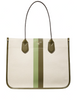 Michael Michael Kors Heidi Large Stripe Canvas Tote Bag