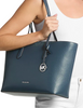 Michael Michael Kors Arden Large Pebbled Leather Tote Bag Admiral