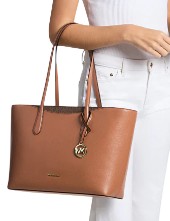 Michael Michael Kors Arden Large Pebbled Leather Tote Bag Brown