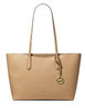 Michael Michael Kors Arden Large Top-Zip Tote Bag Camel