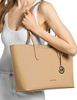 Michael Michael Kors Arden Large Top-Zip Tote Bag Camel