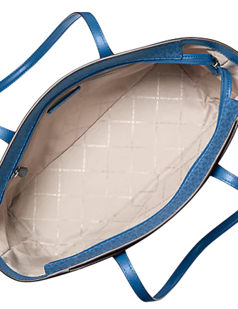 Michael Michael Kors Arden Large Top-Zip Tote Bag Galaxy Blue