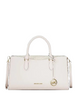 Michael Michael Kors Arden Medium Leather Top-Zip Satchel Light Cream 
