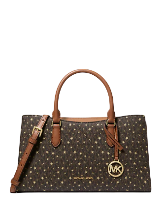Michael Michael Kors Arden Medium Printed Signature Logo Satchel