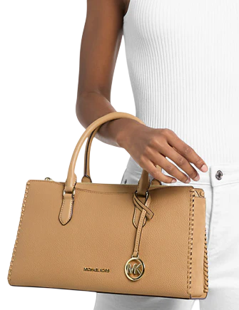 Michael Michael Kors Arden Medium Satchel Camel