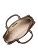 Michael Michael Kors Arden Medium Signature Logo Top-Zip Satchel Nutmeg