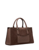 Michael Michael Kors Arden Medium Signature Logo Top-Zip Satchel Nutmeg